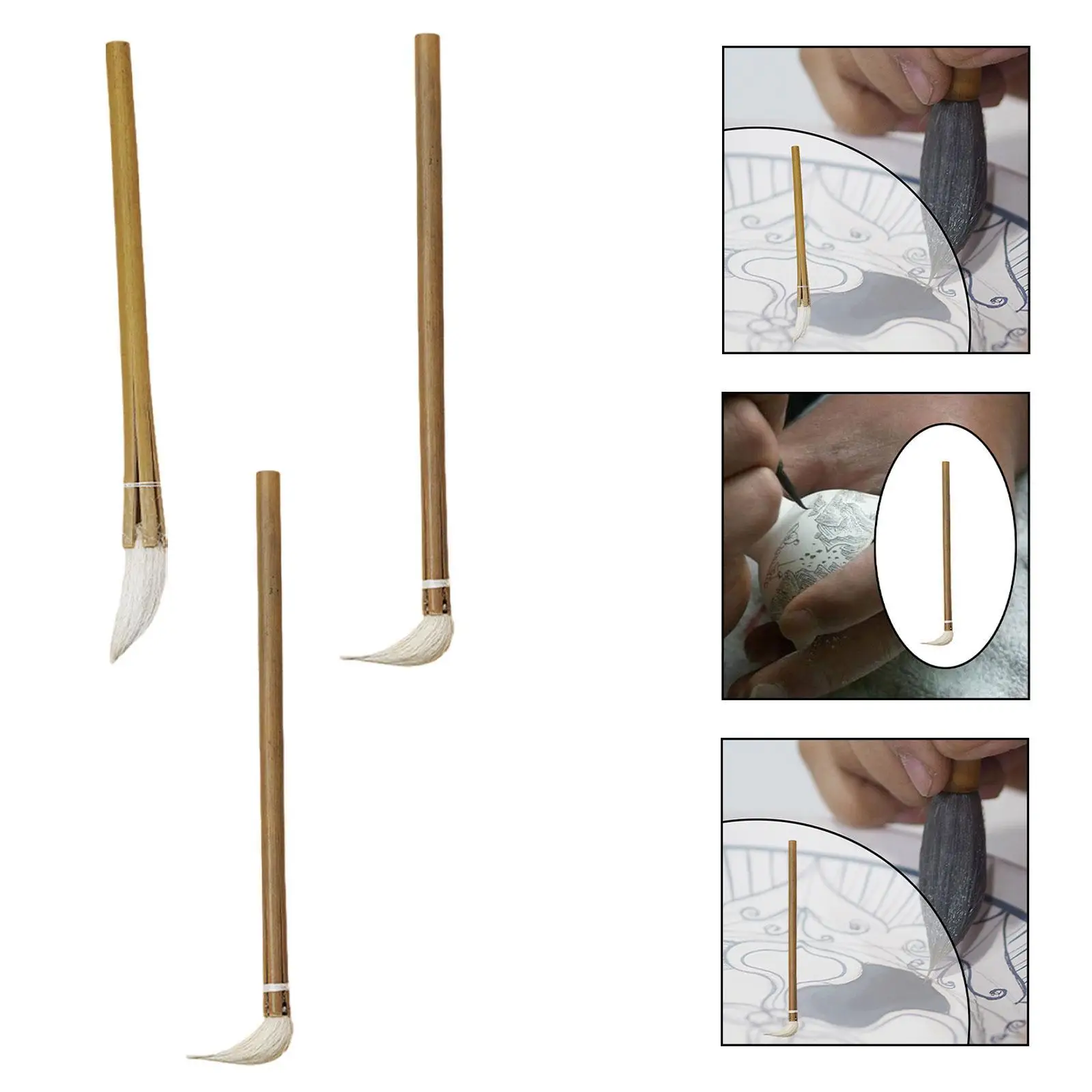 Керамическая кисть Легкие принадлежности для рисования Художественные принадлежности Детальная кисть для рисования Кисть для керамической глазури для раскрашивания, письма, рисования тушью для взрослых