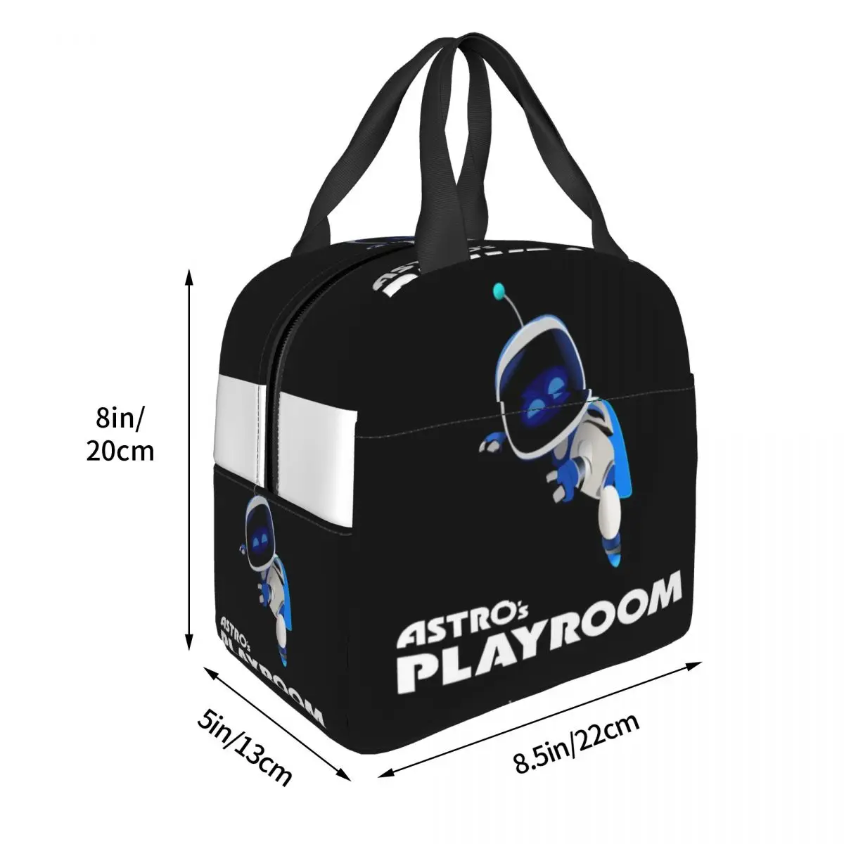 Astrobot Playroom Lunch Bags Insulated Bento Box Lunch Tote Leakproof Picnic Bags Cooler Thermal Bag for Woman Student Office