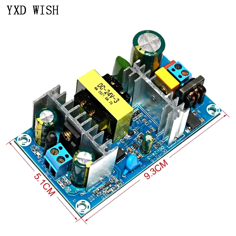 AC 110V 220V do DC 24V 3A przełącznik płytki modułu przełączający zasilanie AC-DC 72W przełącznik zasilania dla adaptera 24V 70W