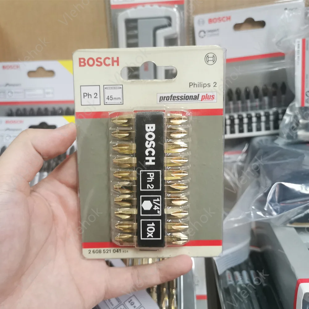 BOSCH 45MM PH2 Dual Use Philips 2 Bit Professional Plus Screwdr bit doublended bits Set