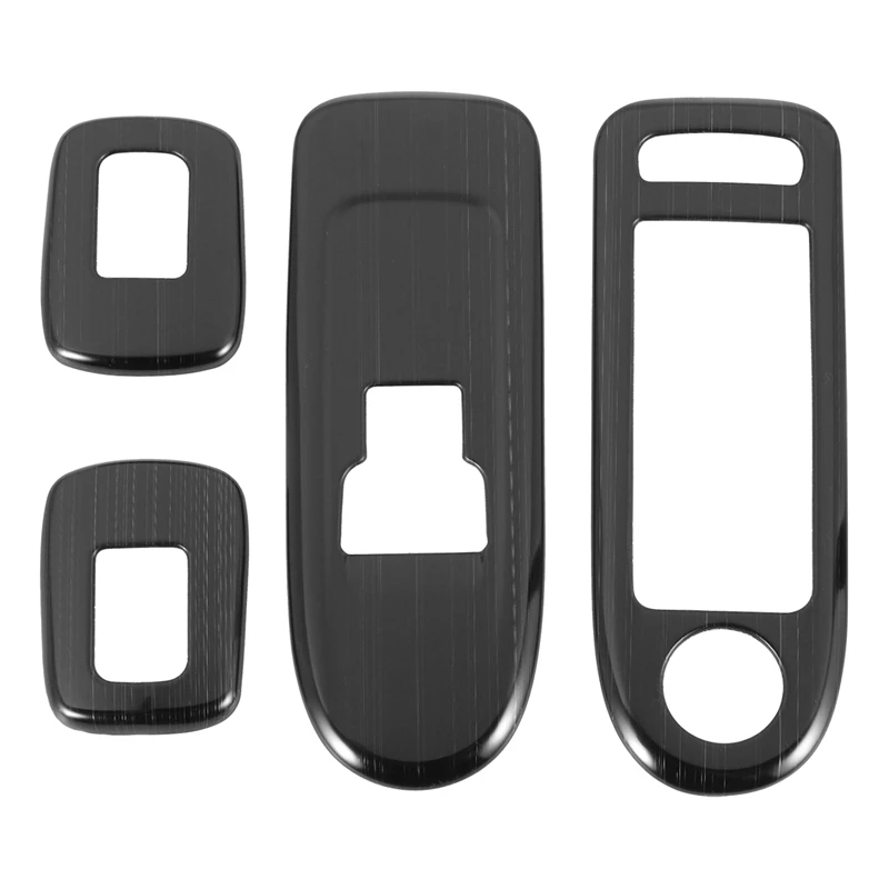 4Pcs Car Door Window Armrest Cover Switch Button Panel Trim For Citroen C5 Peugeot 508