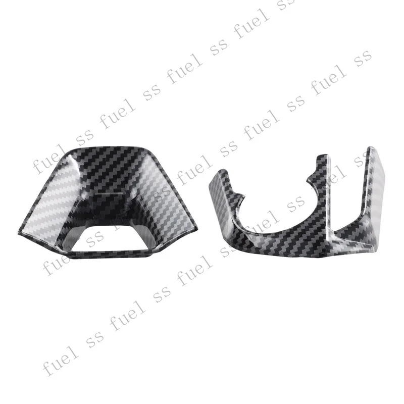 S+ Premium ABS Steering Wheel Button Panel Cover Trim 3Pcs for Toyota For RAV4 2