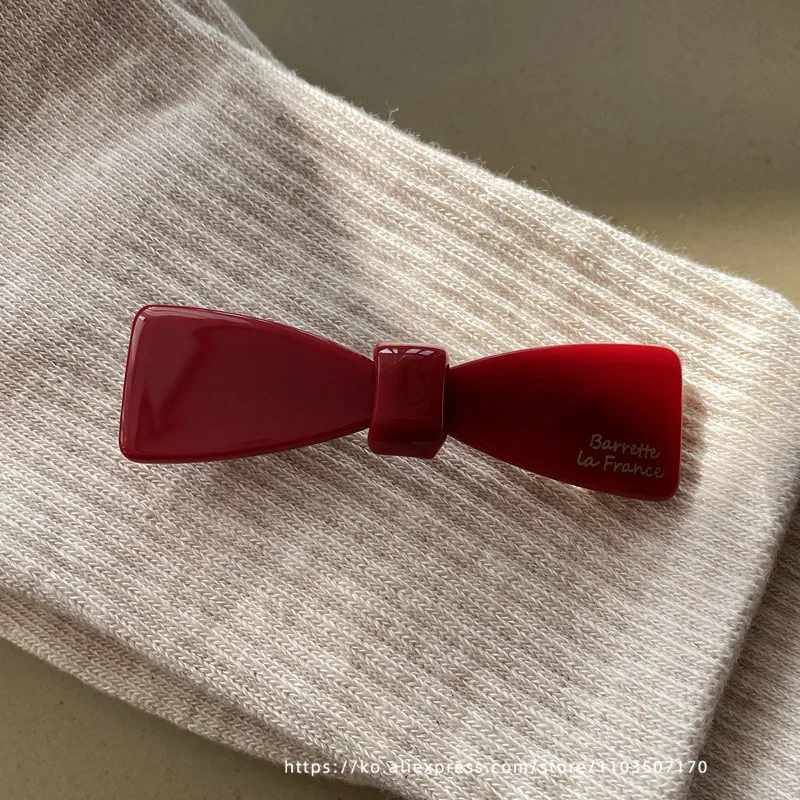 Korean Style Bow Spring Clip Hair Accessory