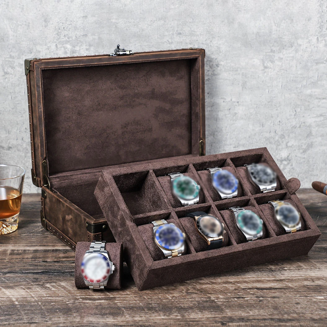 CONTACT'S FAMILY CF1204 handmade watch organizer interior grid layout