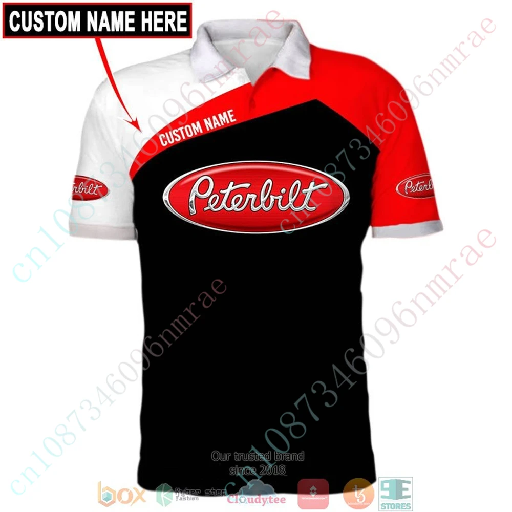 Peterbilt Polo Shirts And Blouses Harajuku Short Sleeve Top Casual Golf Wear Unisex Clothing Anime T Shirt For Men Custom Logo