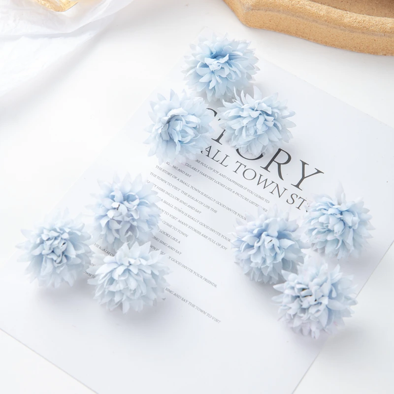 50PC Künstliche Blumen Sammelalbum Diy Geschenk Pralinenschachtel Hochzeit Garten Rosenbogen Weihnachtsdekorationen für Zuhause Gefälschte Seide Nelke – Detail 8