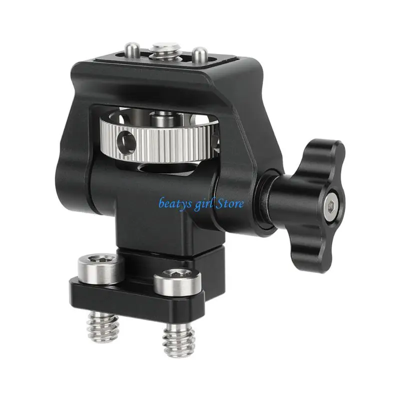 C7AB Heavy Duty Metal Surveillances Bracket Full Rotation Adjustment 1/4 Inch Screw Base