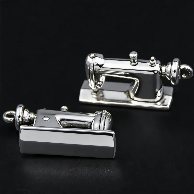 5pcs Silver Plated Retro Sewing Machine Charm Earrings Necklaces DIY Handmade Jewelry Alloy Pendants 30*16mm A346