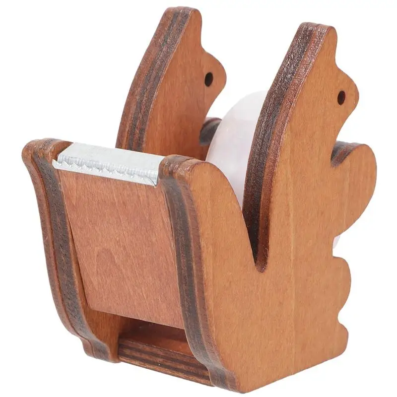 Imagem -05 - Pequena Mesa Tape Holder Esquilo Tape Holder Office Tape Dispenser Ferramenta de Corte Material Escolar