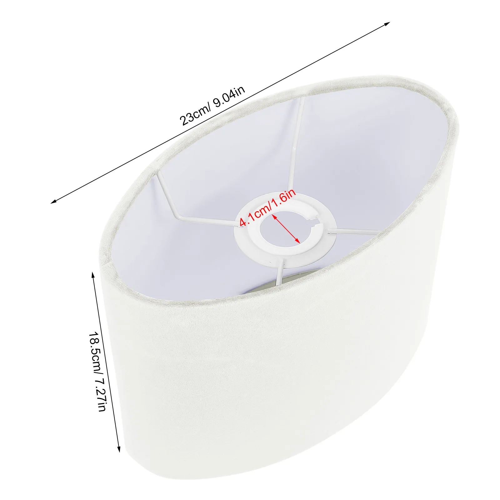 1Pcs Premium Oval Cloth Lampshade Stylish Table Lamp Cover Functional Bedside Light Shade Natural Diffused Room