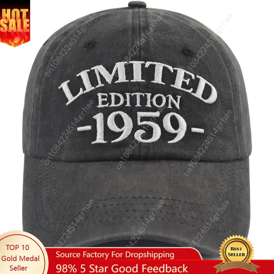 

Limited Edition 1950 1951 1952 1953 1954 1955 1956 1957 1958 1959 Hat for Men Women, Adjustable Cotton Baseball Cap