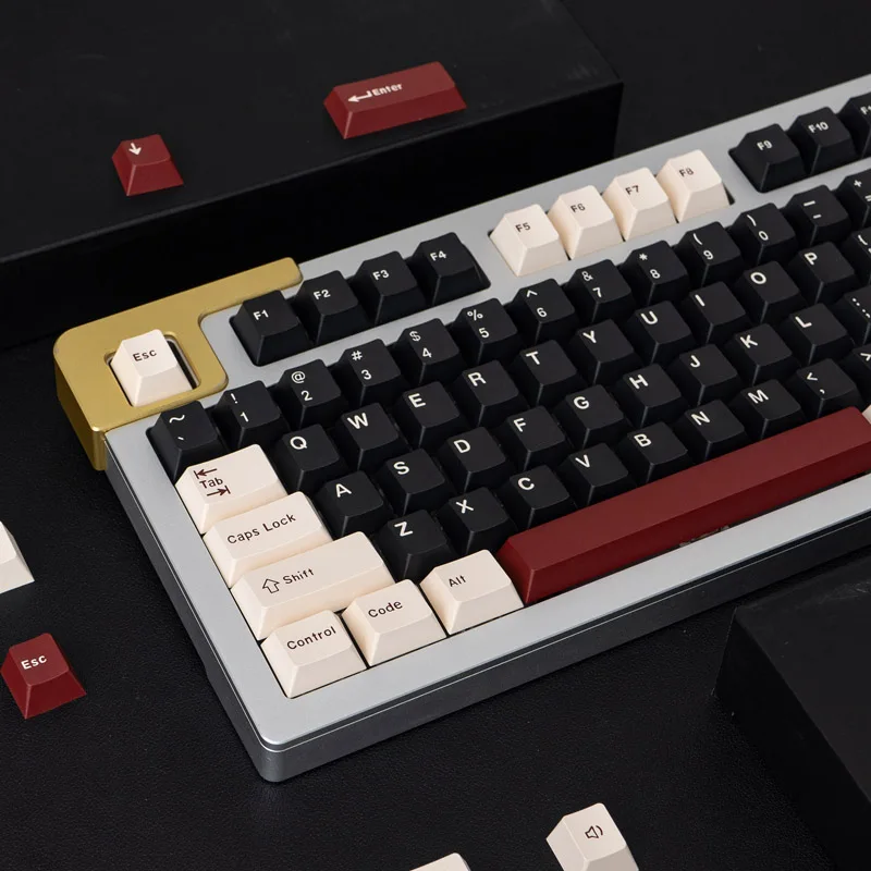 GMK Keycap Cherry Profile PBT Double Shot ABS Keycaps For Mechanical Keyboard ISO Enter 7U 8008 Olivia Arctic Shoko Red Samurai