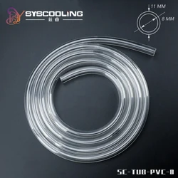 2 meters/lot PVC tube for water cooling ID8mm OD11mm transparent color water cooling hose N8 soft tube flexible tube