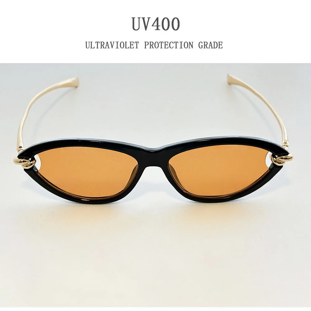2026 Trendige Cat-Eye-Sonnenbrille für Damen – Luxuriöse Outdoor-Sonnenbrille mit UV-Schutz im Punk-Vintage-Stil – Detail 11
