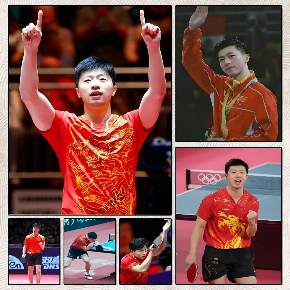 Ping-pong Player Ma L-Long Poster Decorative Wall Art Stickers Mural For Home Living Room Hallway Decor Gift
