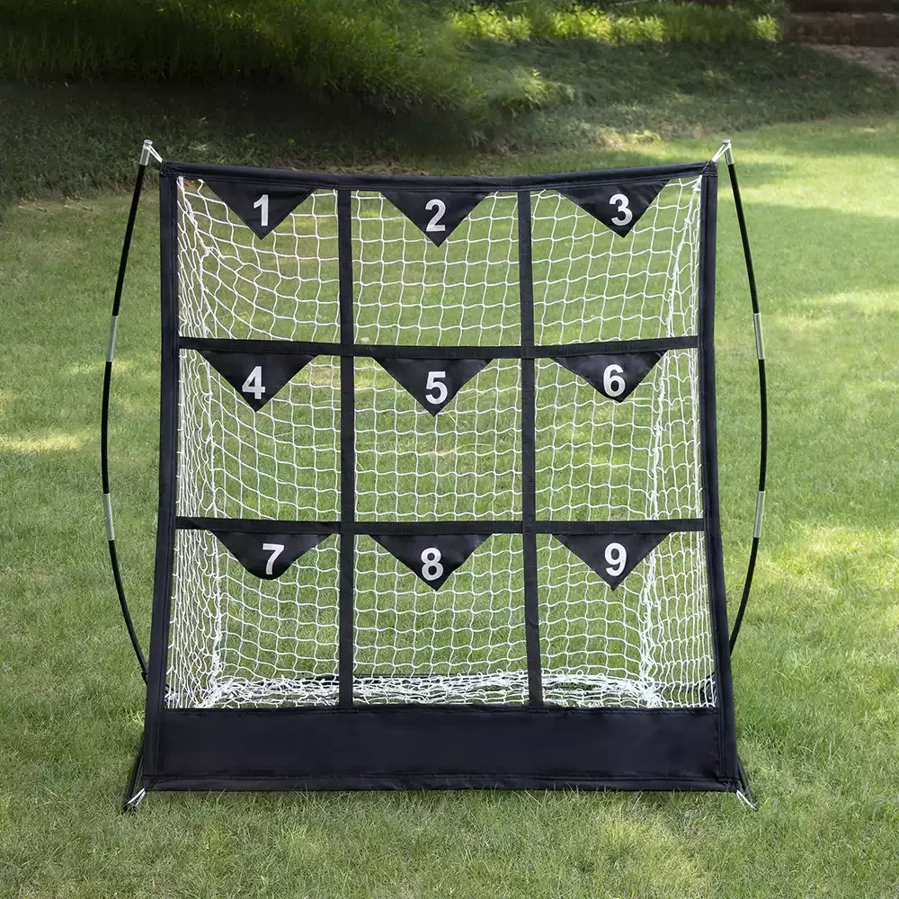Baseball Softball 9 Grid Pitching Practice Net Ball Collection Net For Pitcher Single Person Training Sports Equipment