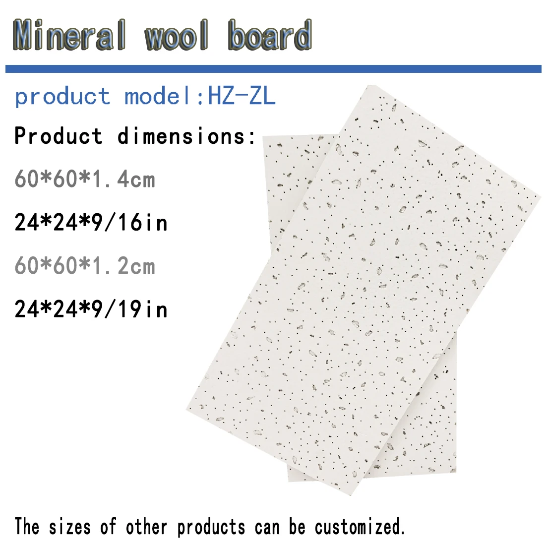 Mineral Cotton Plate Ceiling-ZL