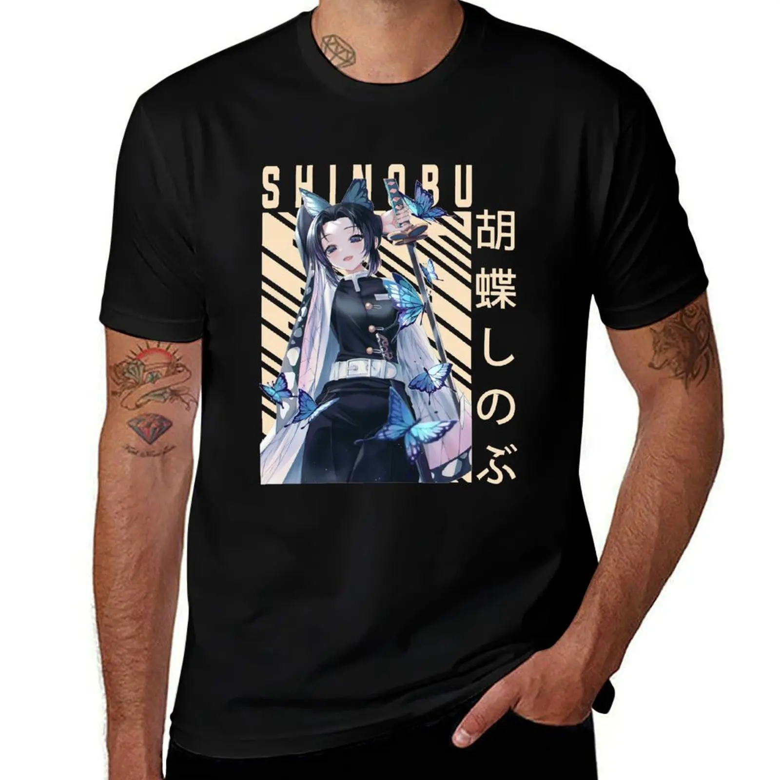 

Demon Slayer - Shinobu Kocho T-Shirt Funny t-shirt valentines clothes T-shirts man shirts graphic Men's t-shirt