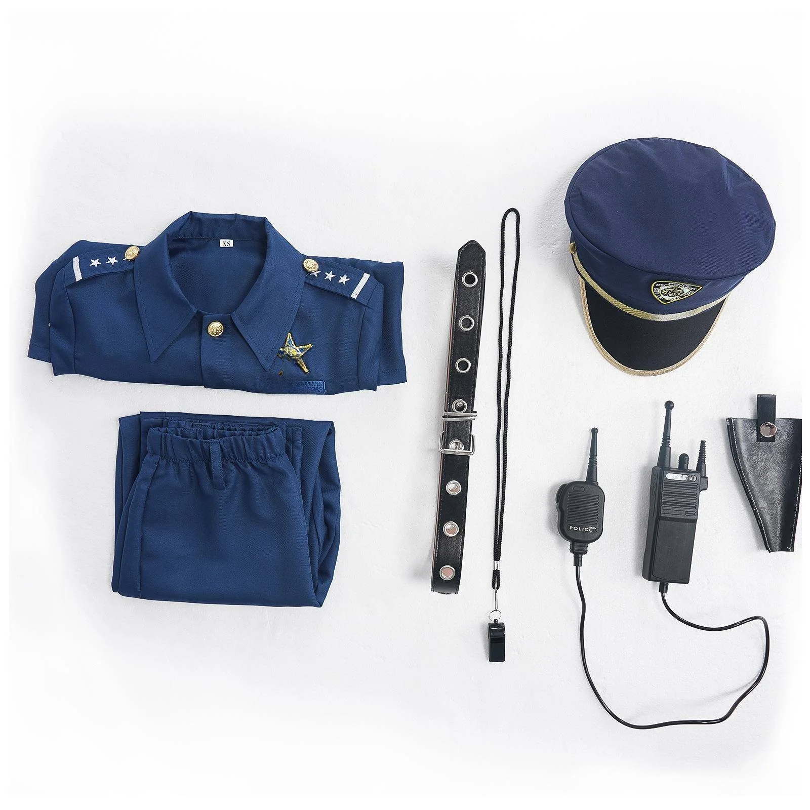 

Halloween Children's Police Costume Set Role-playing out Cosplay Police Clothes Party Costume Ethnic Stage Performance Women'...