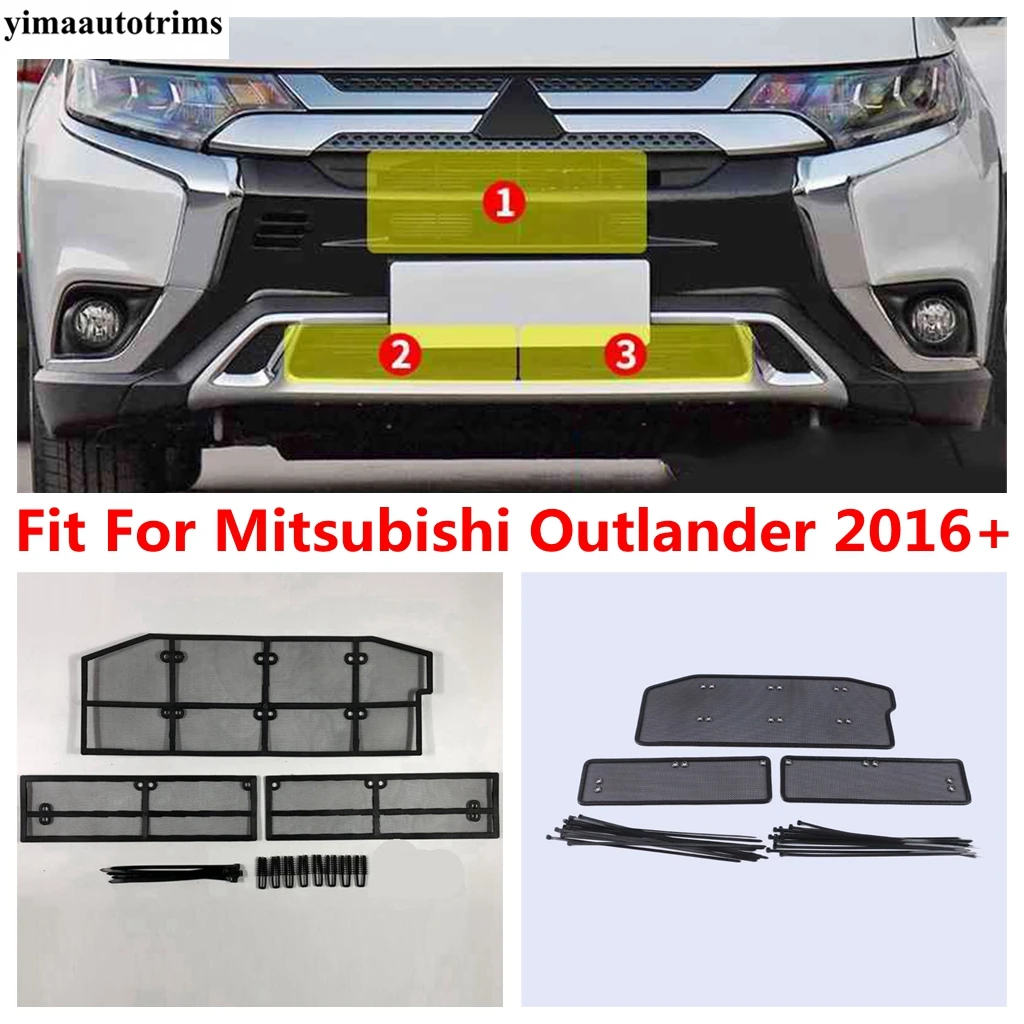 

Car Front Grille Insert Net Insect Screening Mesh Protection Kit Trim Accessories Exterior For Mitsubishi Outlander 2016 - 2022