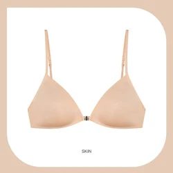 New Sexy French Triangle Bra Front Button Push-Up No Underwire Beauty Back Women's Exquisite Lingerie Thin Bikini Seamless Bra