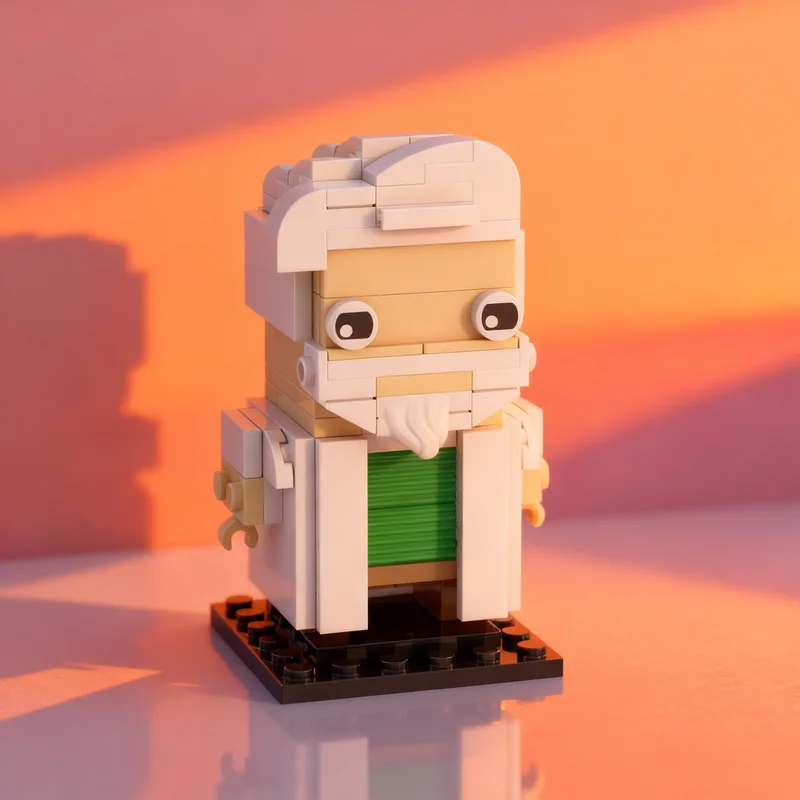 111pcs MOC BrickHeadz Father Fallout 4 Model Building Blocks Architecture Toy Christmas Gift Collection Birthday Creative 3D