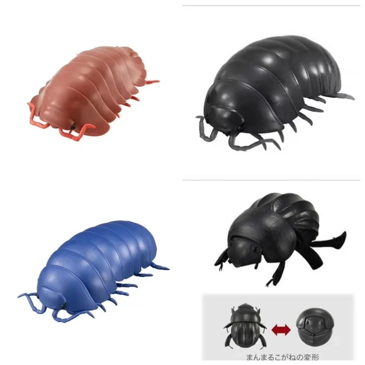 

BANDAI Original Japan Gashapon Action Figure Cute Simulation Insect Pillbug Joints Movable Kawaii Capsule Toys Anime Figurine