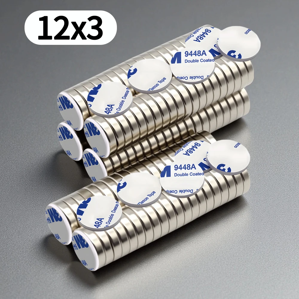 

12x3mm Powerful Neodymium Magnet Round Super Strong Magnets N35 NdfeB Permanent Magnetic imanes Refrigerator Magnet