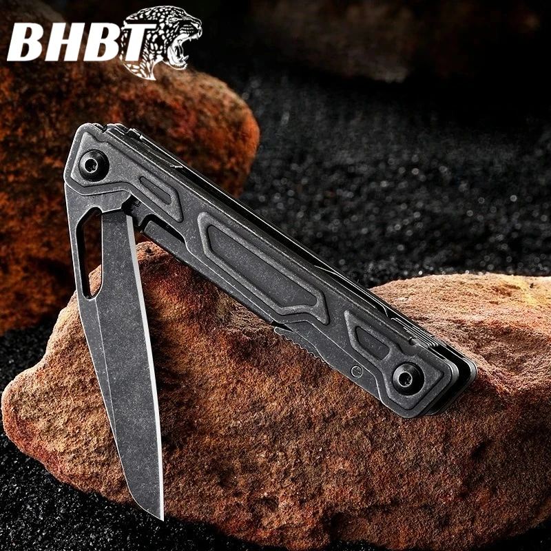 BHBT 19 في 1 سكين متعدد المهام EDC سكين الجيب المحمولة في الهواء الطلق التخييم بقاء أداة متعددة الوظائف أداة متعددة مع بت