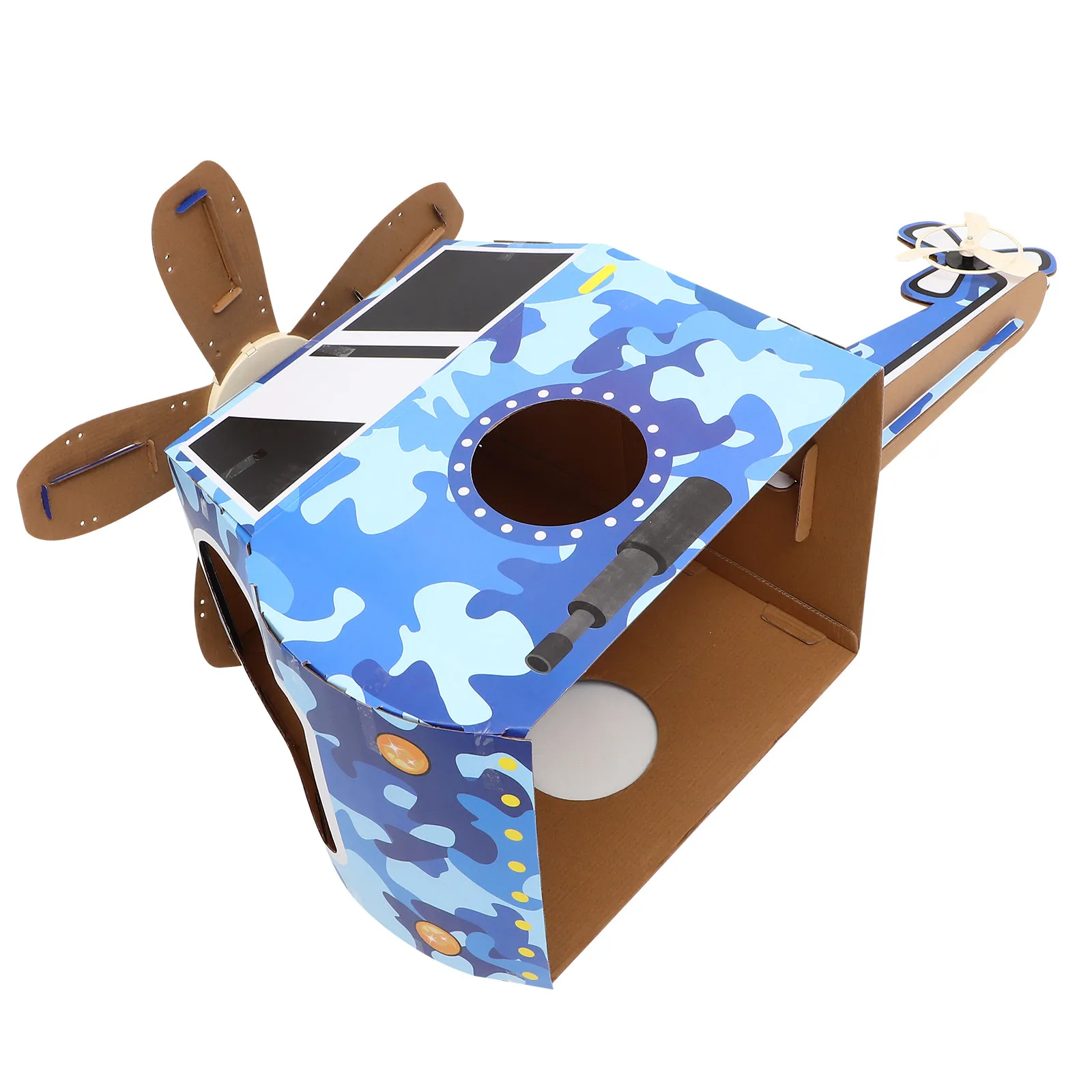 

1Set Kids Cardboard Wearable Airplane Costume DIY Playset for Toddler Lightweight Safe Cosplay Airplane