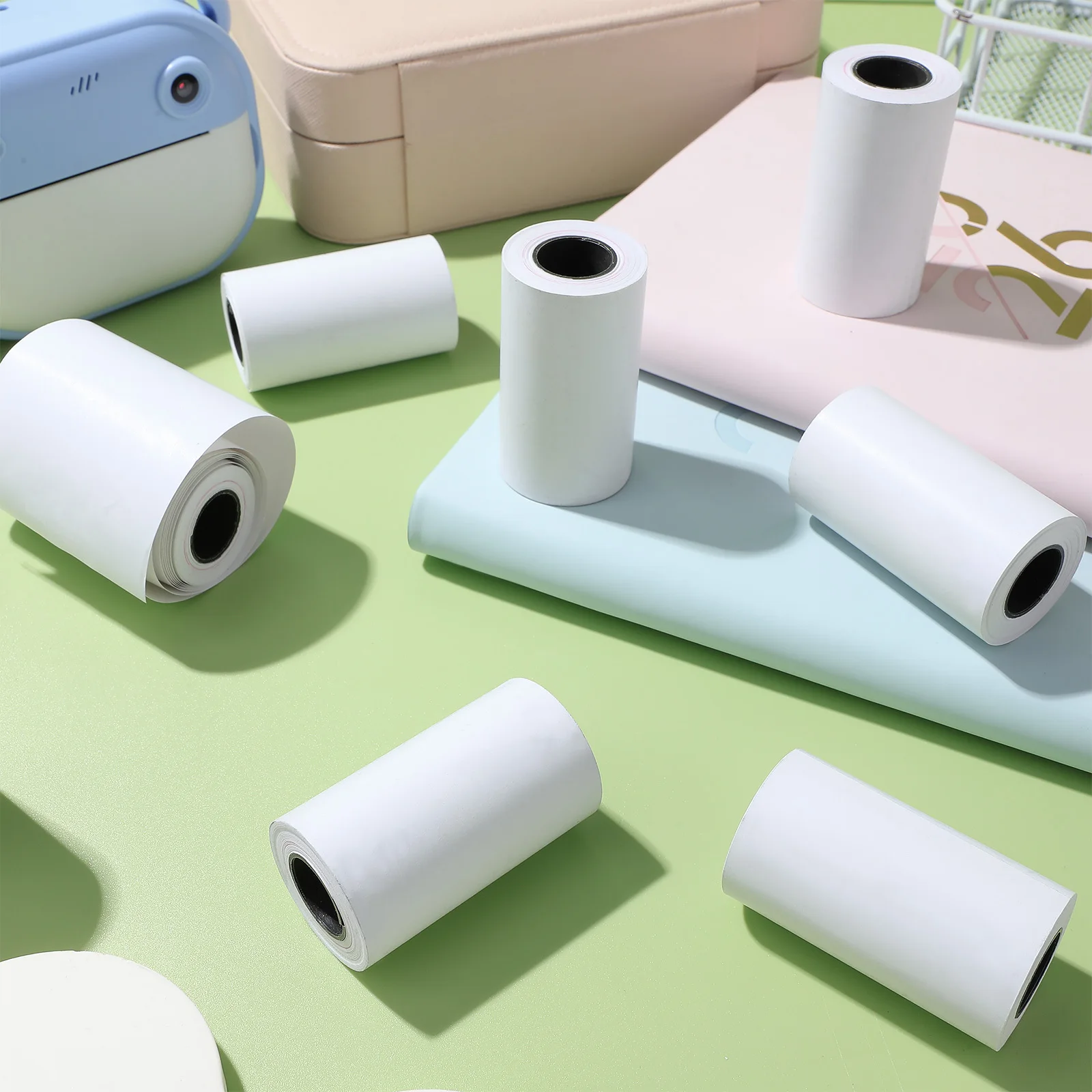 20 قطعة من لفات الورق الحرارية قابلة للطباعة بشكل سلس لآلة بطاقة الائتمان ماكينة تسجيل النقدية متعددة الأغراض حتى مكتب لفة #1