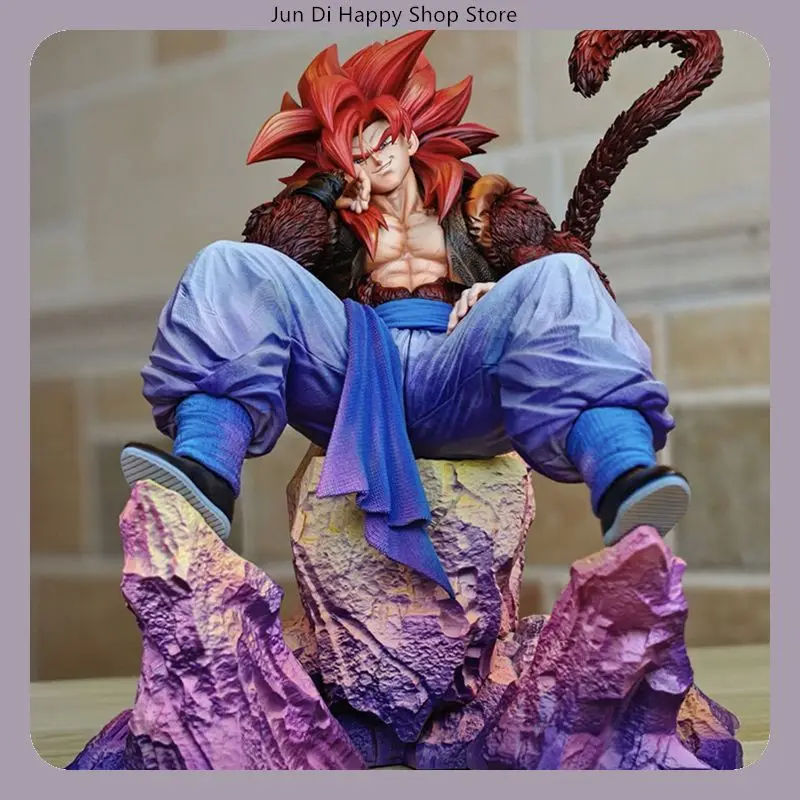 

Dragon Ball Super Saiyan 4 Gogeta Sitting Pose Anime Figure Model Statue Collection Desktop Decoration Ornament Toys Gifts