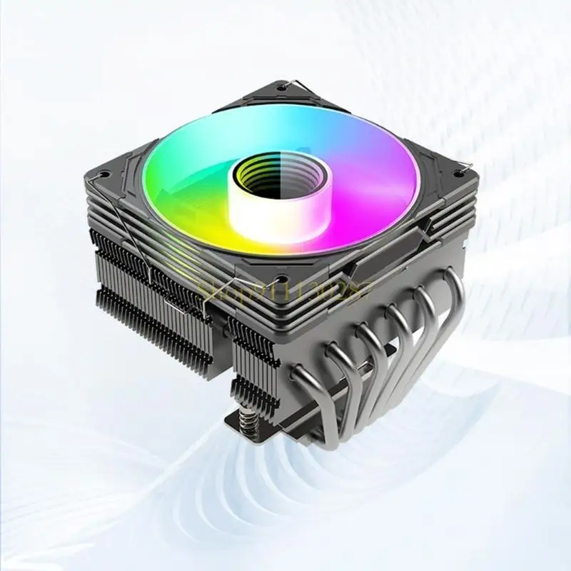 J1HC ARGB 12cmファン装備フロー6HEATパイプCPUエアクーラーファンソケットAM4 AM5/LGA 115X/1200/1700/2011/2066