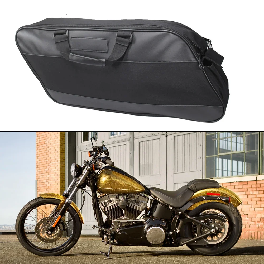 

Motorcycle Saddle Bag Luggage Rack Liner Saddlebag For Touring Road King 54*44*3cm For Honda: 2001-2016 For GL1800 For F6B Model