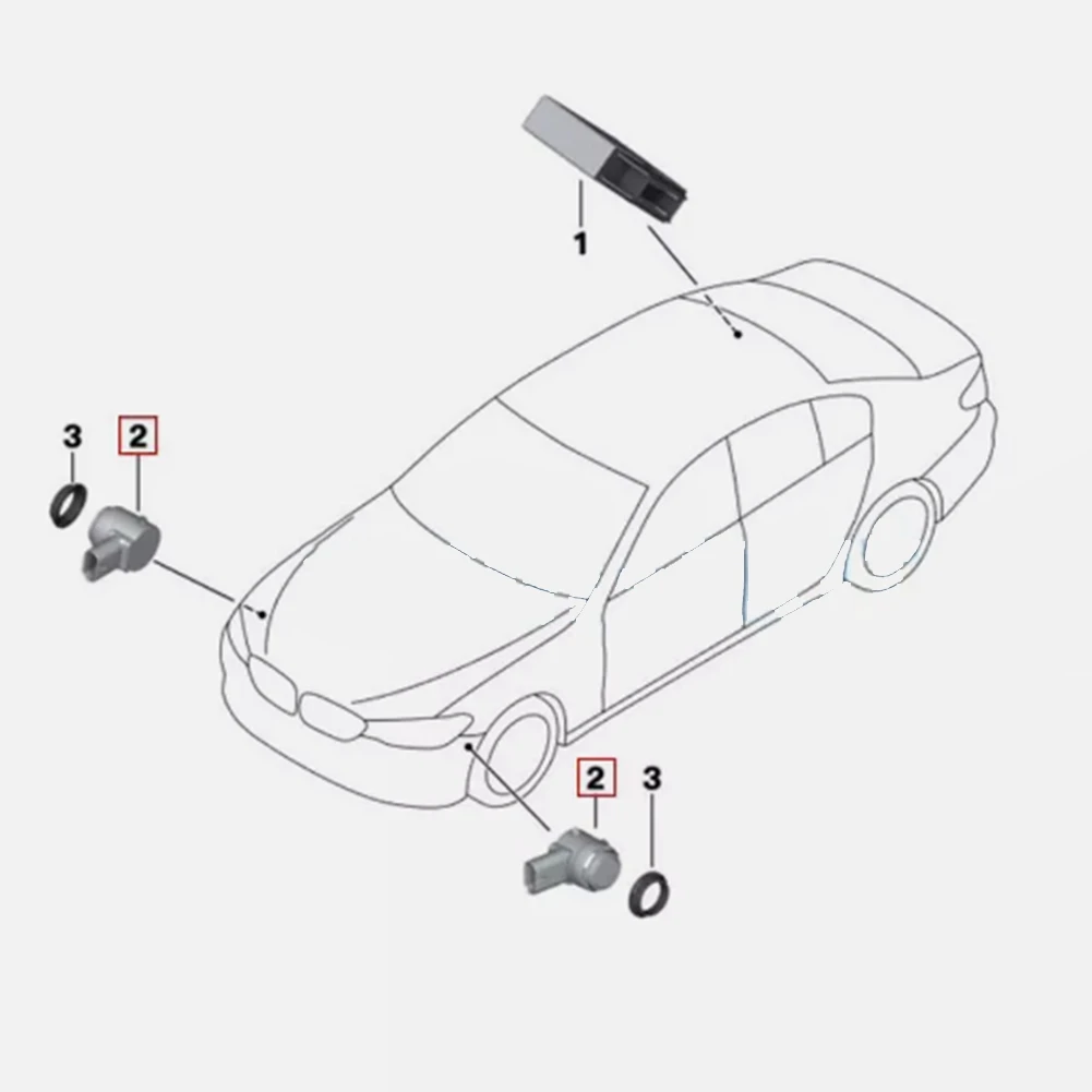 Strict PDC Car Parking Sensor 66209274429 For BMW G30 F90 G32 G11 G12 F48 F39 F25 F26 F15 F16