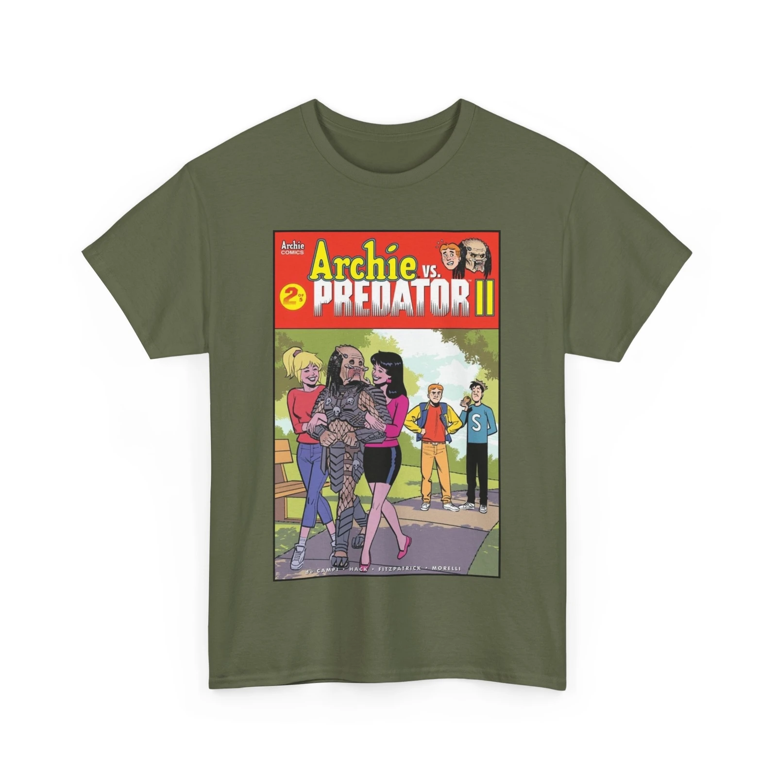 Predator 2 Movie Comic T Shirt Archie Unisex Heavy Cotton Tee