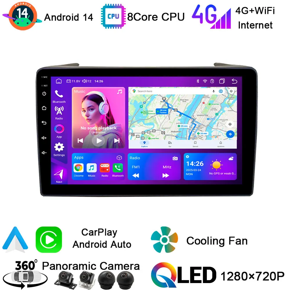 Android14 Car Multi…