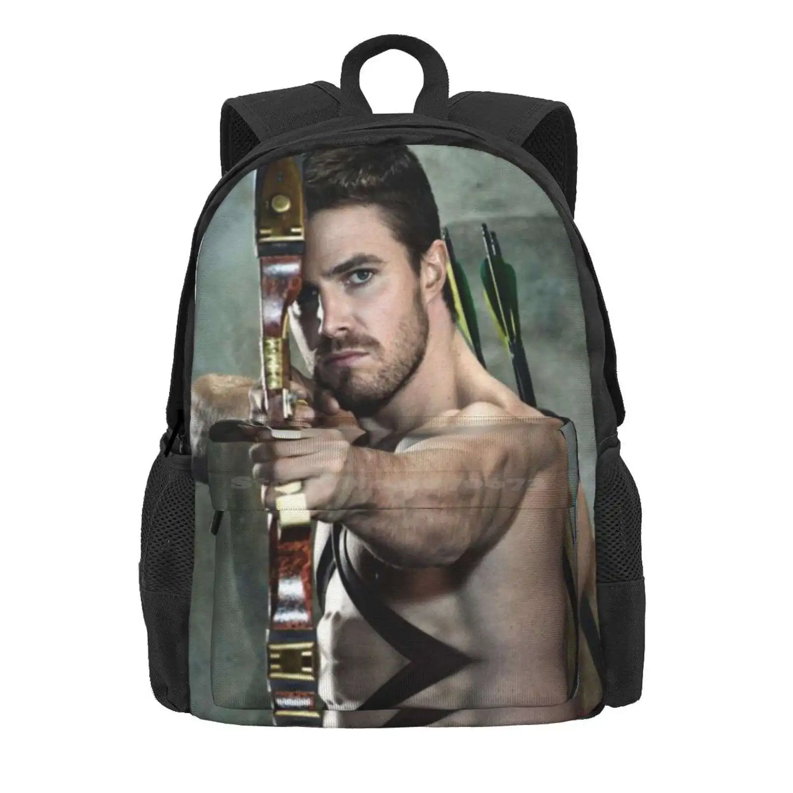 Stephen Amell Hot Sale Schoolbag Backpack Fashion Bags Stephen Amell Arrow Oliver Queen