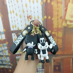 Halloween Gift Bandy and Ink Printer Thriller Game Key Chain Key Ring Toy Bag Pendant Doll Children Kid Xmas birthday gift
