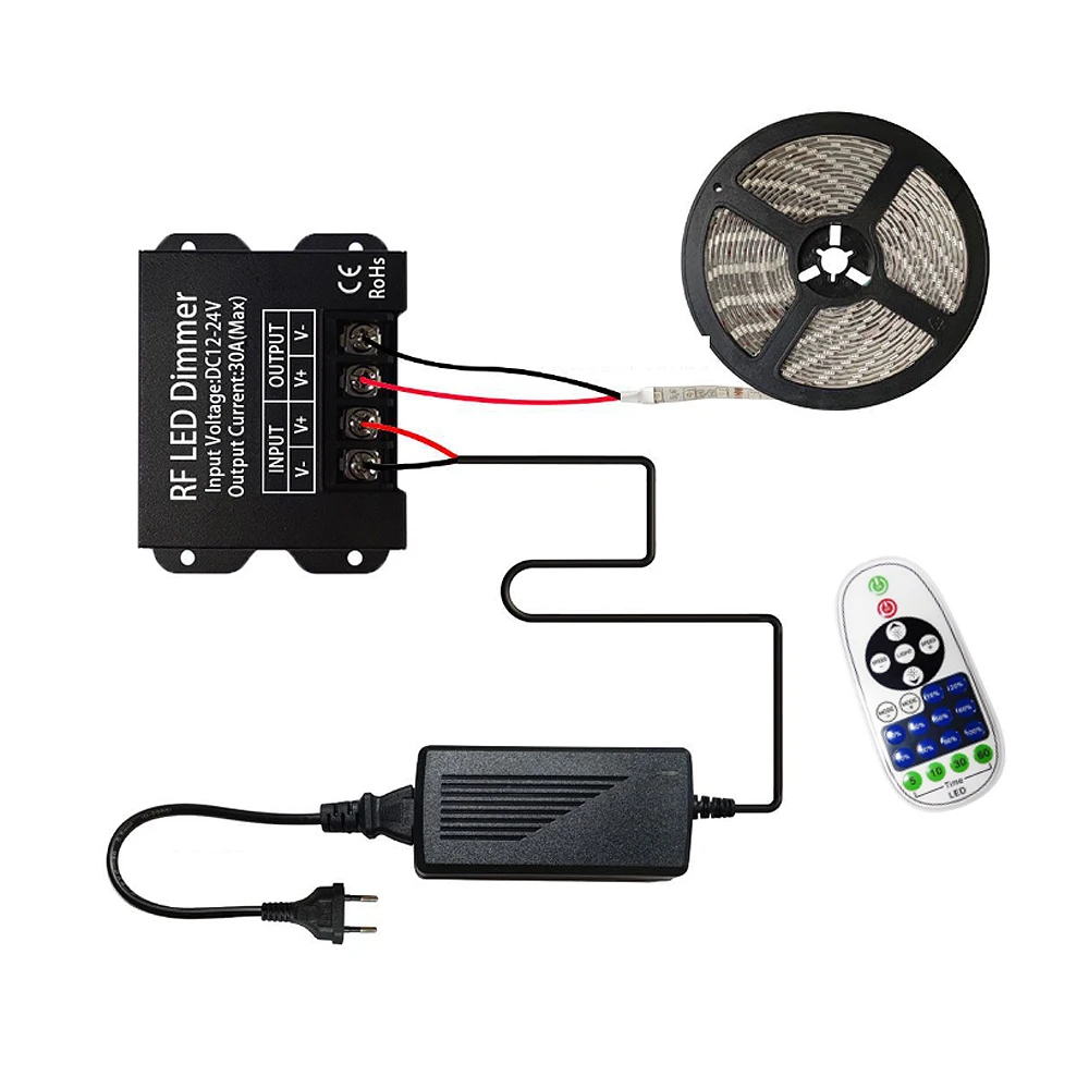 23 مفتاح لاسلكي عالي الطاقة باهتة جهاز التحكم في تردد الراديو يعمل بموجات الراديو أحادي اللون DC12-24V غلاف حديد للتحكم في الإضاءة #6