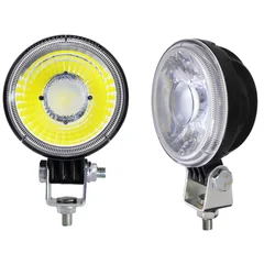 Mini farol LED para Jeep, off-road carro LED Spotlight, luz de trabalho forte, 4 em, projector redondo para caminhão, barco, trator, SUV, ATV, Barra