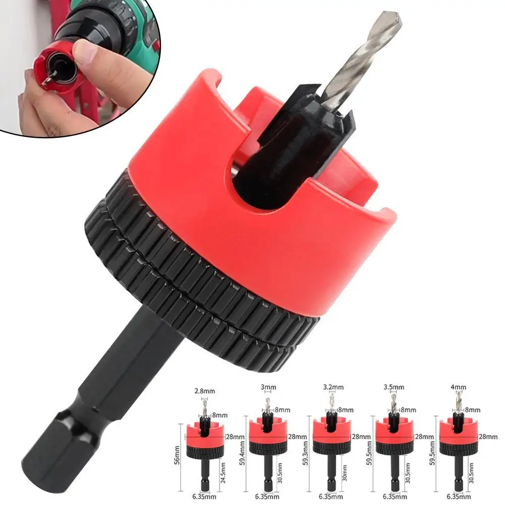 

1Set Countersink Drills Woodworking Hole Opener Drill Bit Router Woodworking Screw Extractor Demolition Wood Drilling