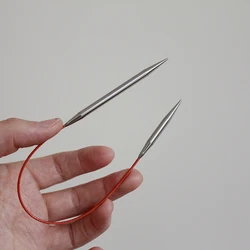 Lotus Yarns 25cm Stainless Steel Fixed Circular Knitting Needles for Sock And Sleeve Knitting