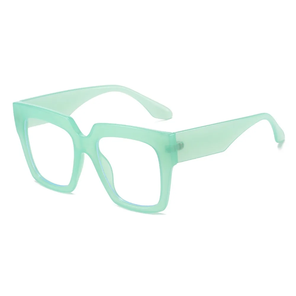 Lunettes carrées anti-lumière bleue pour hommes et femmes, lunettes non contrevenants, grand cadre, lunettes de jeu pour ordinateur, mode respirante