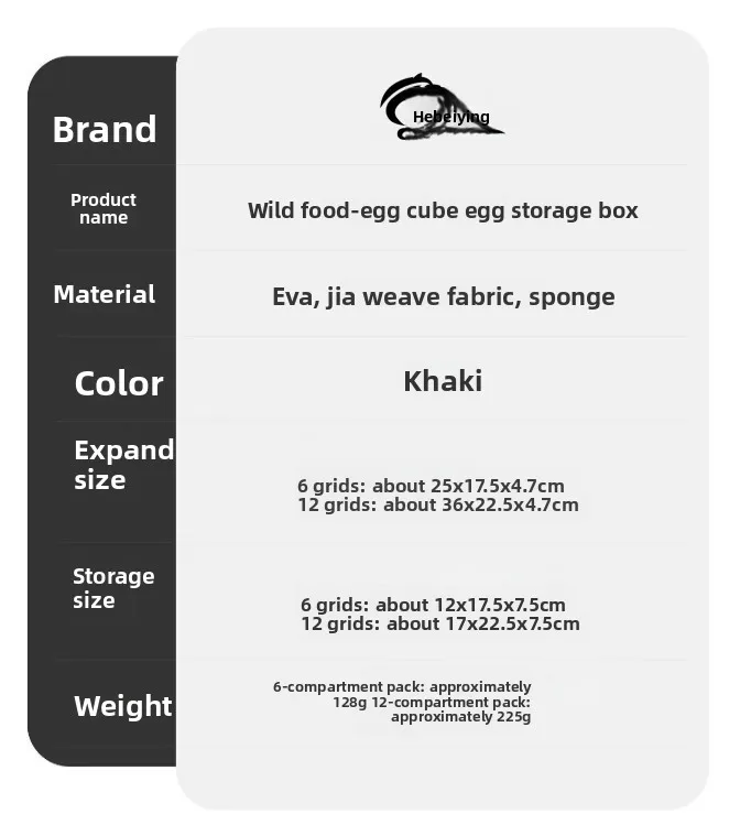 1×EVA Camping-Eier-Aufbewahrungsbox, tragbarer, stoßfester Eier-Tragekoffer, 6/12 Fächer, bruchsicher, für Reisen, Picknicks, Outdoor-Wanderungen, Eierhalter – Detail 2