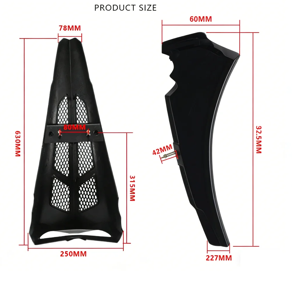 Front Stretched Chin Spoiler Grill Trim Guard Cover For Harley Touring Road Glide Street Glide 2014-up Motorcycle Accessories