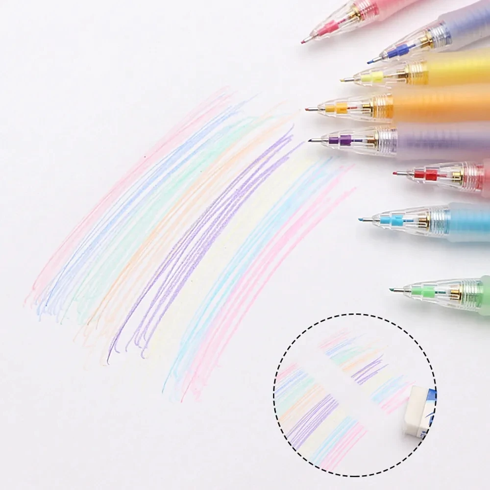 1Set PILOT COLOR ENO Mechanical Pencil HCR-197 Erasing 0.7mm Student Drawing Pencil Sketch Comics Cute School Supplies