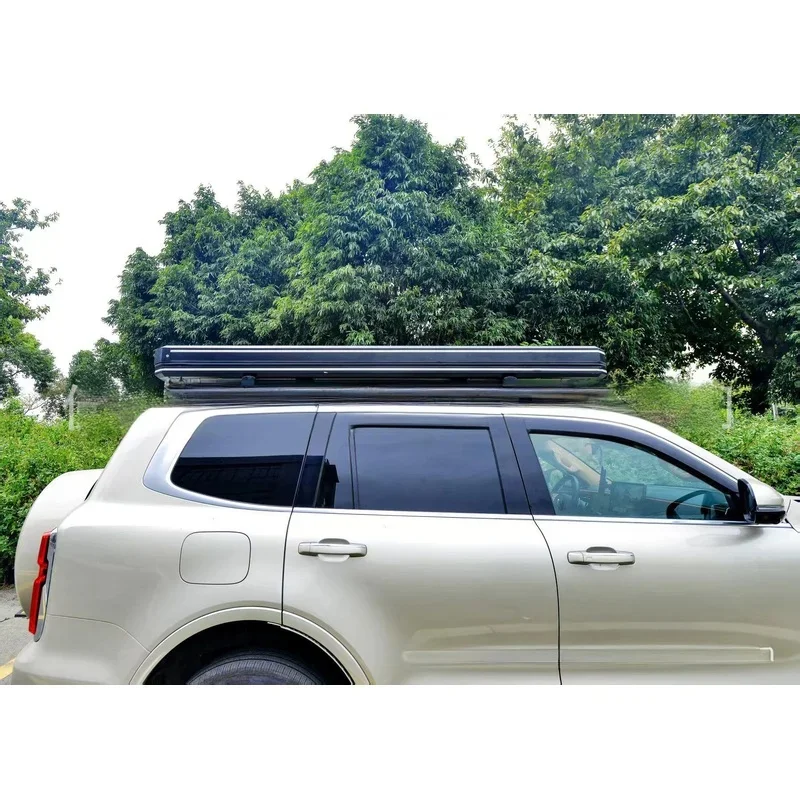High Quality Fully Automatic Electric Hard Shell Roof Top Tent Remote Control Lifting Design Outdoor Camping Accessories