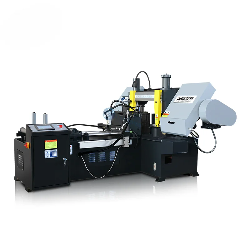 GZS4250 Cnc Saw Cutting Machine Metal Rotary Angle Band