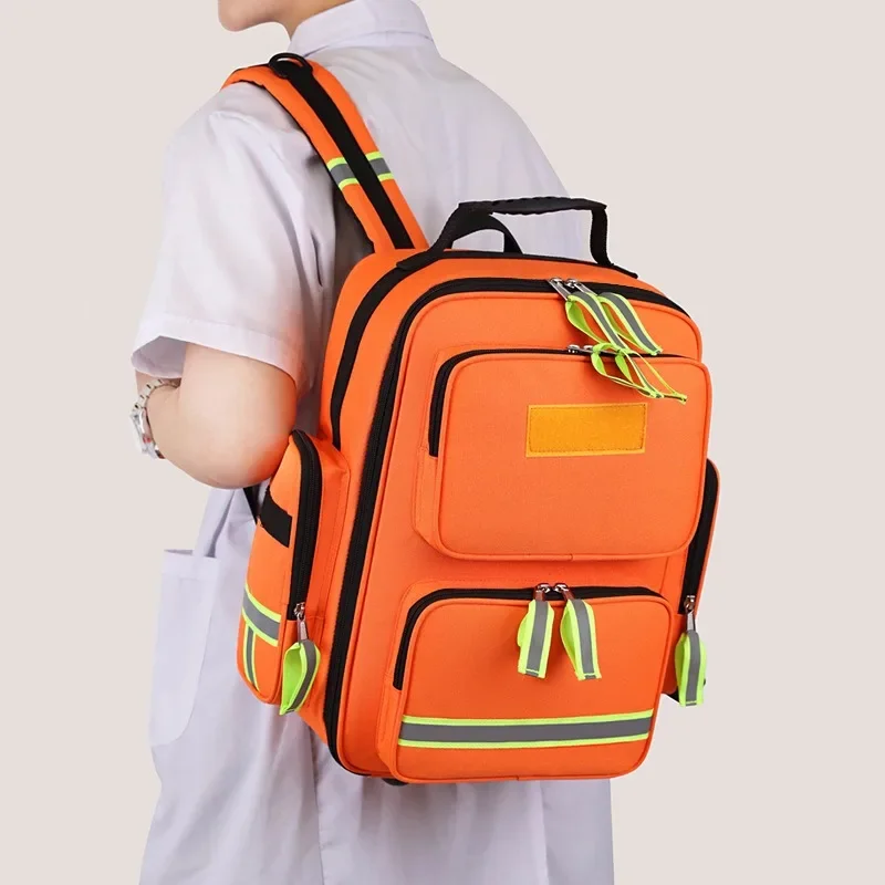 

Car Emergency Kit First Aid Backpack Firefighting Backpack Family Follow-Up Kit Medical Backpack